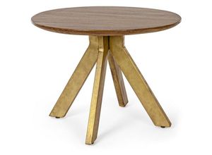 8051836407947 - Iperbriko - Couchtisch aus Holz im Vintage-Stil cm Ø60 - 45