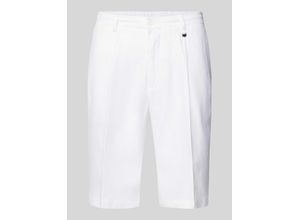 8052136621651 - Slim Fit Leinenbermudas mit Bügelfalten