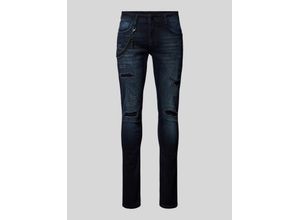 8052136637980 - Tapered Fit Jeans im Destroyed-Look