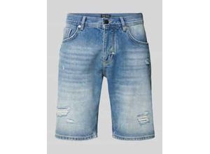 8052136734962 - Slim Fit Jeansshorts im Destroyed-Look