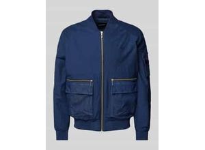 8052136736881 - Blouson mit Label-Stitching