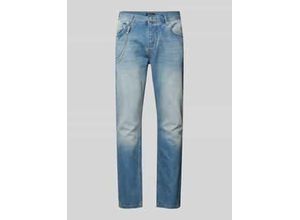 8052136762392 - Cropped Slim Fit Jeans mit Ketten-Detail