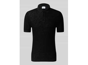 8052136795536 - Slim Fit Poloshirt mit gerippten Abschlüssen