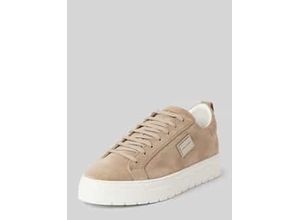 8052136803026 - Low Top Sneaker aus Leder mit Label-Detail