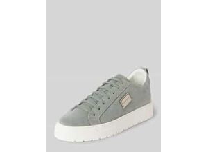 8052136803040 - Low Top Sneaker aus Leder mit Label-Detail