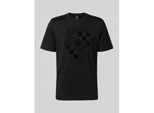 8052136952397 - T-Shirt mit Label-Print