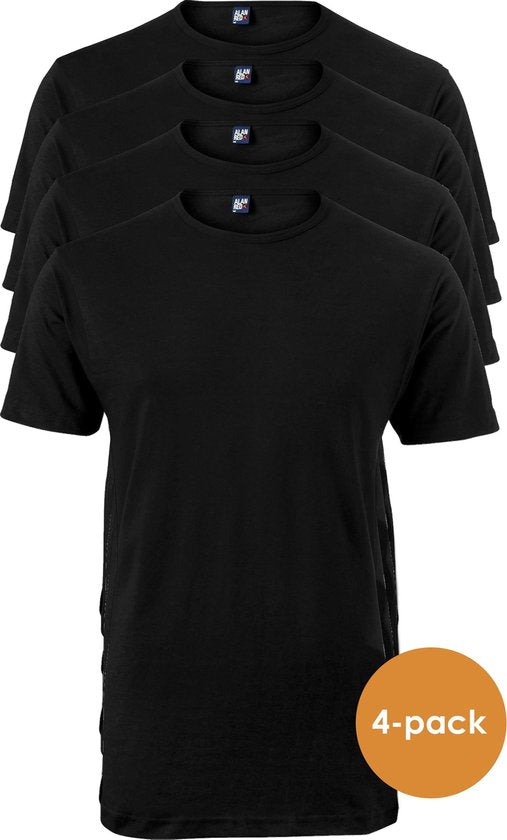 8052464830091 - Black Derby 4PACK T-SHIRT Rundhalsausschnitt - Größe L - Schwarz