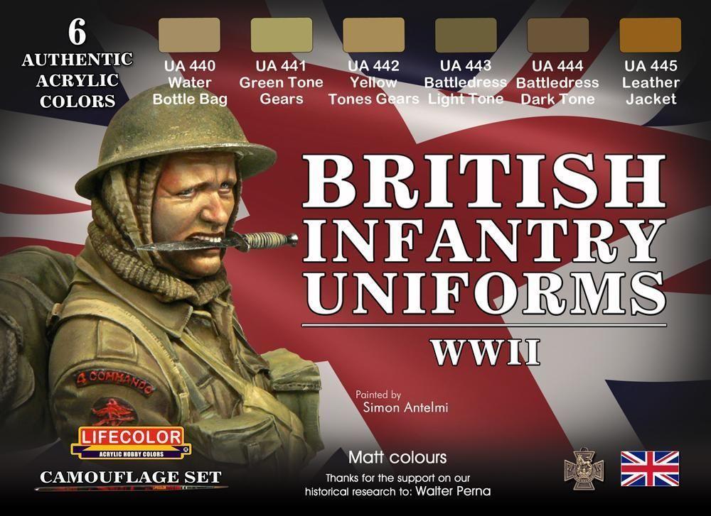 8052478350417 - Lifecolor CS41 - British Infantry UniformsWWII