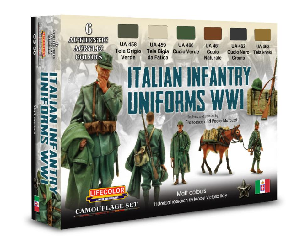 8052478350509 - Italian Infantry Uniforms WWI [6 x 22 ml]