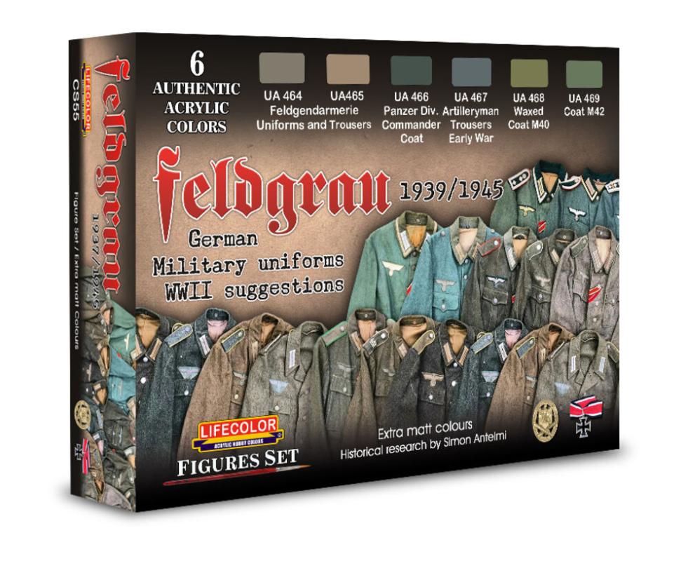 8052478350554 - Feldgrau 1943-1945 German Military Uniforms [6 x 22 ml]