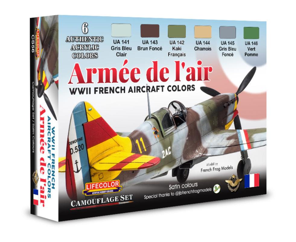 8052478350561 - WWII French Aircraft Colors - Arme De L´Air [6 x 22 ml]