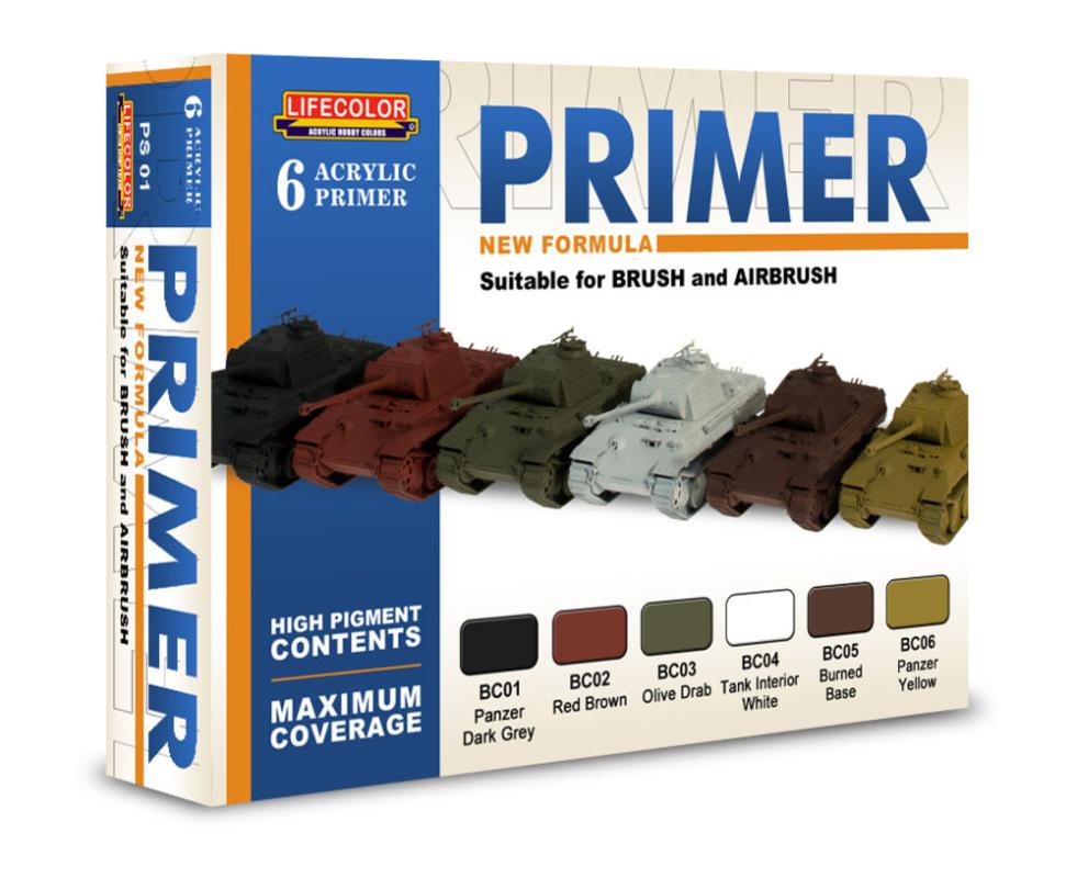 8052478352565 - 6 Coloured Acrylic Primers [6 x 22 ml]