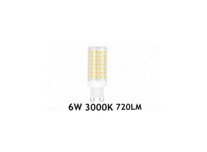 8052575731720 - Trade Shop Traesio - led glühbirne G9 6 watt 720LM warmes licht 3000K natürlich 4000K kalt 6500K Warmes Weiß - Warmes Weiß