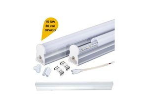 8052575735995 - Trade Shop Traesio - led neon T5 unterbau deckenleuchte matt glasrohr 6 watt 30CM T5-30 Kühles Weiß - Kühles Weiß