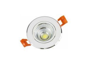 8052575738002 - Trade Shop Traesio - 7 watt cob-led-einbaustrahler natürliches warmes kaltes licht P-75 Kühles Weiß - Kühles Weiß