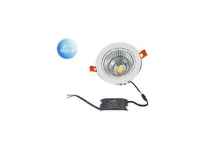 8052575738170 - Trade Shop Traesio - 20 w cob-led-einbaustrahler natürliches warmes kaltes licht P-120 Warmes Weiß - Warmes Weiß