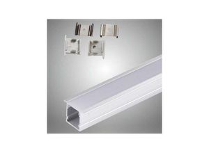 8052575738651 - Trade Shop Traesio - 10 aluminiumprofile 2 meter mit matter abdeckung für led-streifen streifen AL-16