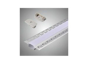 8052575738675 - Trade Shop Traesio - 10 einbauprofile aus aluminium 2MT matter abdeckstreifen led AL-12