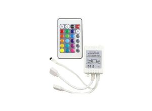 8052575739092 - Trade Shop Traesio - mini-rgb-controller ir-controller 2 ausgänge für led-streifen fernbedienung 12V TE-RGB2