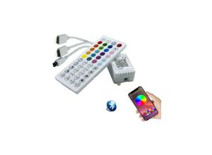 8052575739115 - Trade Shop Traesio - musikeinheit für rgb-led-streifen bluetooth 2 TE-RGB3-ANSCHLÜSSE fernbedienung