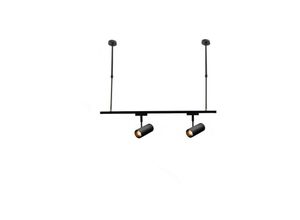 8052575740333 - Trade Shop Traesio - verstellbare stange für elektrische schienenstrahler beleuchtungshalterung 50CM T-50CM Schwarz - Schwarz