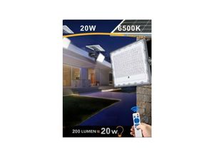 8052575741156 - Trade Shop Traesio - twilight solar led leuchtturm 20W solarenergiepanel IP65 fernbedienung SL-20W