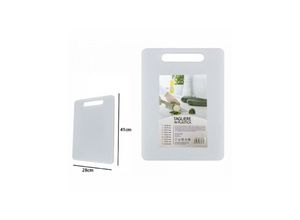 8052575809740 - Trade Shop Traesio - kunststoff-schneidebrett mit griff 41 x 28 cm schneiden gemüse obst küche 67583