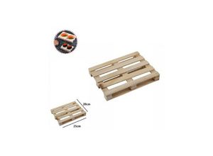 8052575819138 - Trade Shop Traesio - mini-holzpalette tablett fingerfood-buffet 25 x 20 cm 74034A