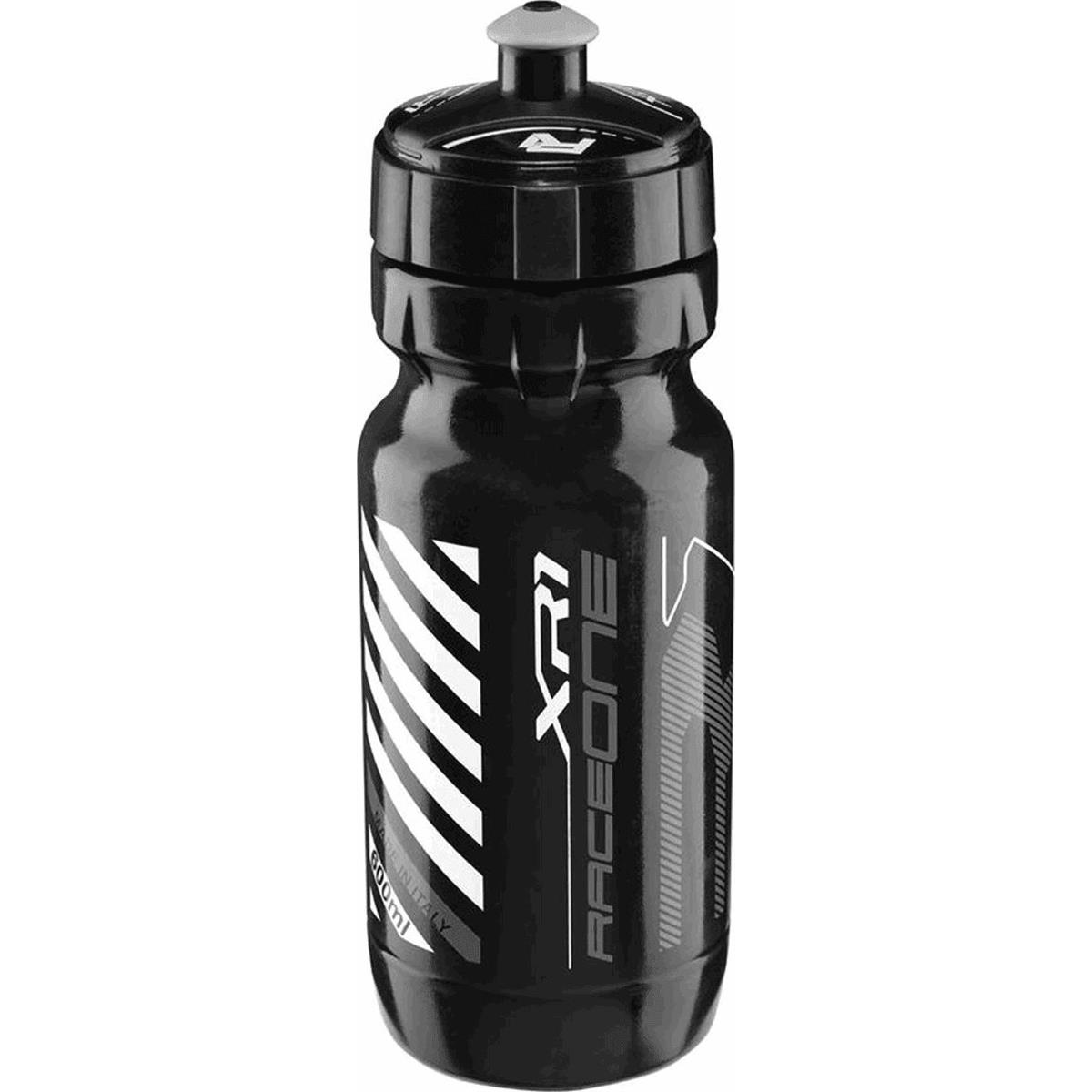 8052747191741 - Sportflasche XR1 600ml Schwarz und Silber mit RaceOne Deckel