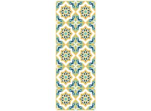 8052773380393 - Doge Milano - Dmora Küchenläufer 100% Made in Italy Fleckabweisender Teppich mit Digitaldruck Rutschfester und waschbarer Läufer Modell Maiolica