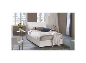 8052773597760 - Talamo Italia Quadratisches und halbes Bett Olivia Containerbett mit Kunstlederbezug 100% Made in Italy Frontöffnung passend für Matratze 120x200