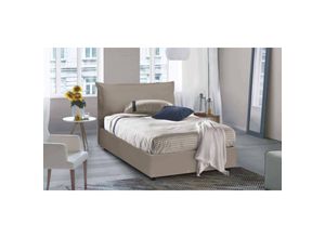 8052773597784 - Talamo Italia Quadratisches und halbes Bett Olivia Containerbett mit Kunstlederbezug 100% Made in Italy Frontöffnung passend für Matratze 120x200