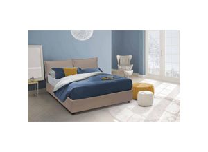 8052773597876 - Talamo Italia Doppelbett Fatima Containerbett mit Kunstlederbezug 100% Made in Italy Frontöffnung mit Matratze Cm 140x200 enthalten Turteltaube