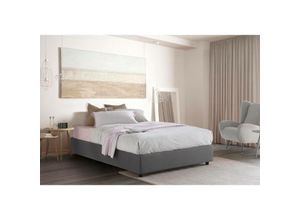 8052773788236 - Dmora - Quadratisches und halbes Bett Daccardi Containerbett mit Stoffbespannung 100% Made in Italy Frontöffnung passend für Matratze Cm 120x200