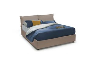 8052773790758 - Dmora - Doppelbett Dgelai Containerbett mit Kunstlederbezug 100% Made in Italy Frontöffnung passend für Matratze Cm 160x200 Turteltaube