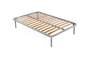 8052773793315 - Quadratische und eine halbe Bettbasis Dabasso Orthopädische Basis aus Birkensperrholz mit 13 Latten 100% Made in Italy Cm 120x190h34 - Dmora