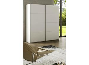 8052773794558 - Dmora - Garderobe Dmace Schlafzimmer Kleiderschrank mit 2 Schiebetüren Schrank mit Kleiderstange und 2 Einlegeböden 150x60h200 cm Weiß