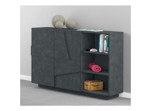 8052773806428 - Eingangsmöbel Dmartí Moderne multifunktionale Eingangshalle Mehrzweckschrank für Eingangshalle 100% Made in Italy cm 121x38h86 Slate - Dmora