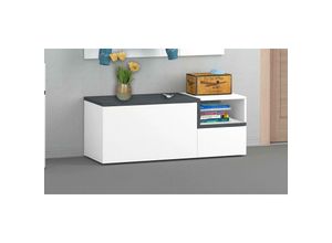 8052773806640 - Eingangsmöbel Ddarmia Moderner multifunktionaler Eingangsbereich Mehrzweckschrank für Eingangsbereich 100 % Made in Italy cm 120x40h54 glänzend