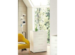 8052773809542 - Dmora - Schubladen Dmagli Kommode mit 4 Schubladen für Schlafzimmer Mehrzweckschrank für Büro oder Studio 60x41h87 cm Weiß