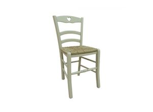 8052773818995 - Klassischer Holzstuhl für Esszimmer Küche oder Wohnzimmer Made in Italy cm 45x47h88 Sitzhöhe cm 46 Sandfarbe - Dmora