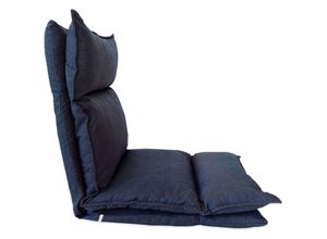 8052787041778 - Rebecca Mobili Bodenstuhl Meditationsstuhl Blau Denim Entspannung 70x56x70