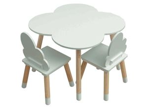 8052787048630 - Mobili Rebecca - Rebecca Mobili Kindertisch und 2 Stühle mdf Kiefer Grün für Kinderzimmer Spielzimmer