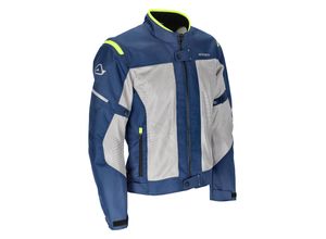 8052796787728 - Motorradjacke Ramsey mit Belüftung Blau-Gelb