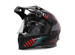 8052796899766 - Helm Rider Junior Dual Adventure Schwarz-Rot