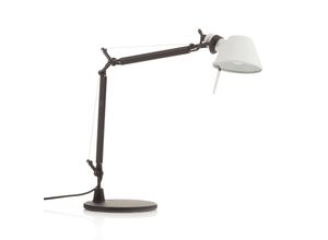 8052993072139 - - Tolomeo micro tischlampe klein e14 sockel aus aluminium stahlfarbe schwarz weiß wie01183003