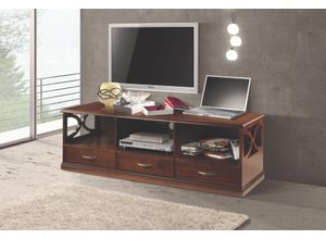 8053323022305 - TV-Board HOME AFFAIRE TV-Board Benaco Sideboards Gr B H T 150 cm x 48 cm x 48 cm 3 braun (nuss) TV-Lowboards Breite 150 cm