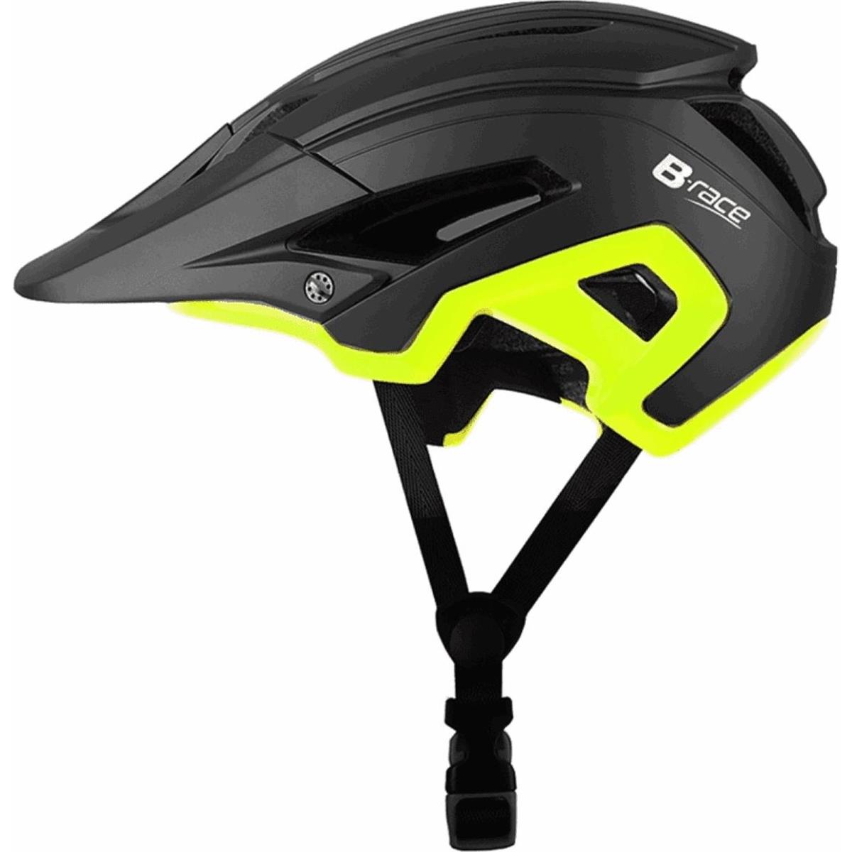 8053329962360 - B-Race Stone II In-Mold Helm Schwarz Lime Größe S M (54-58 cm)