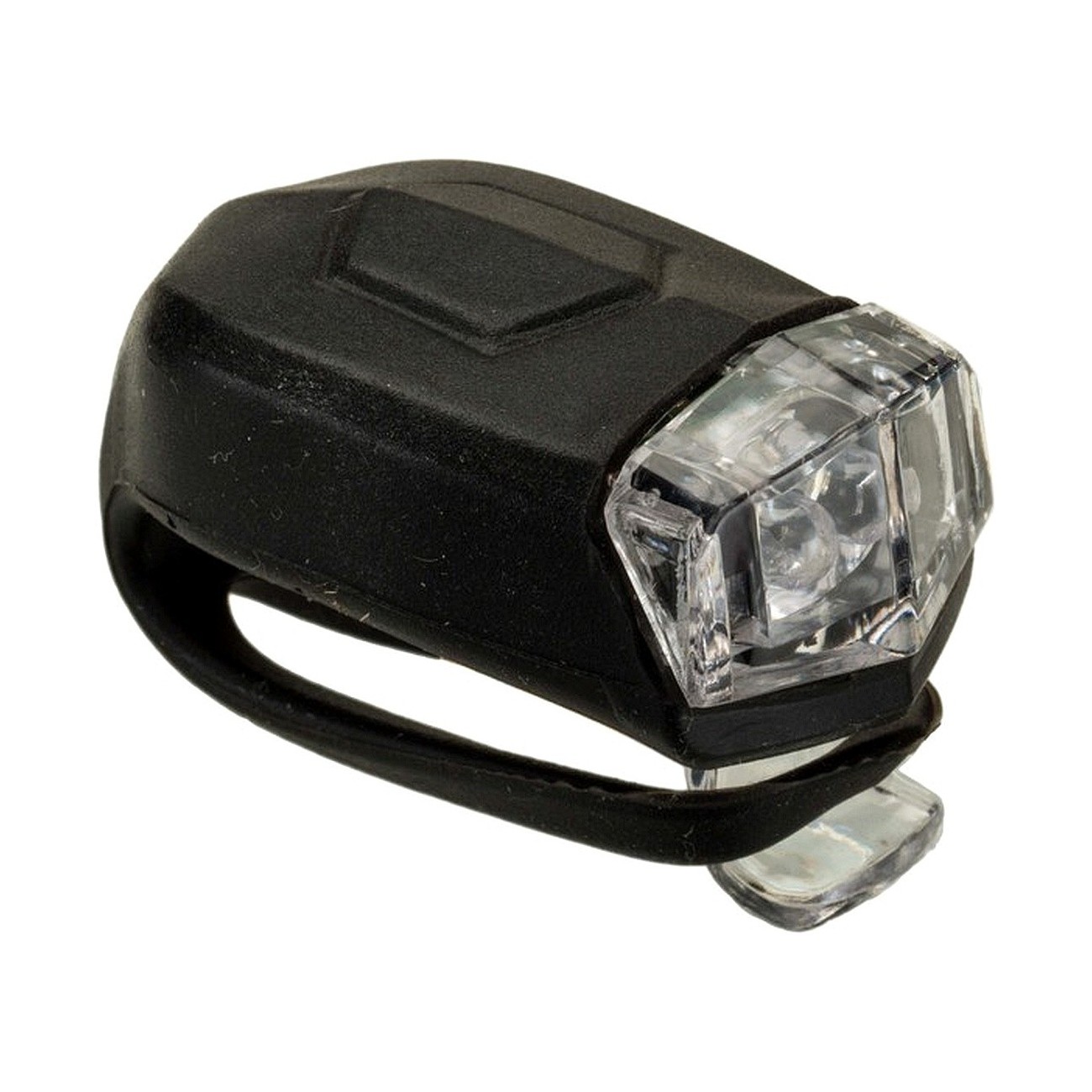 8053329962711 - Nshine Fahrrad Frontlicht 2 LED Schwarz Silikon 4 Modi