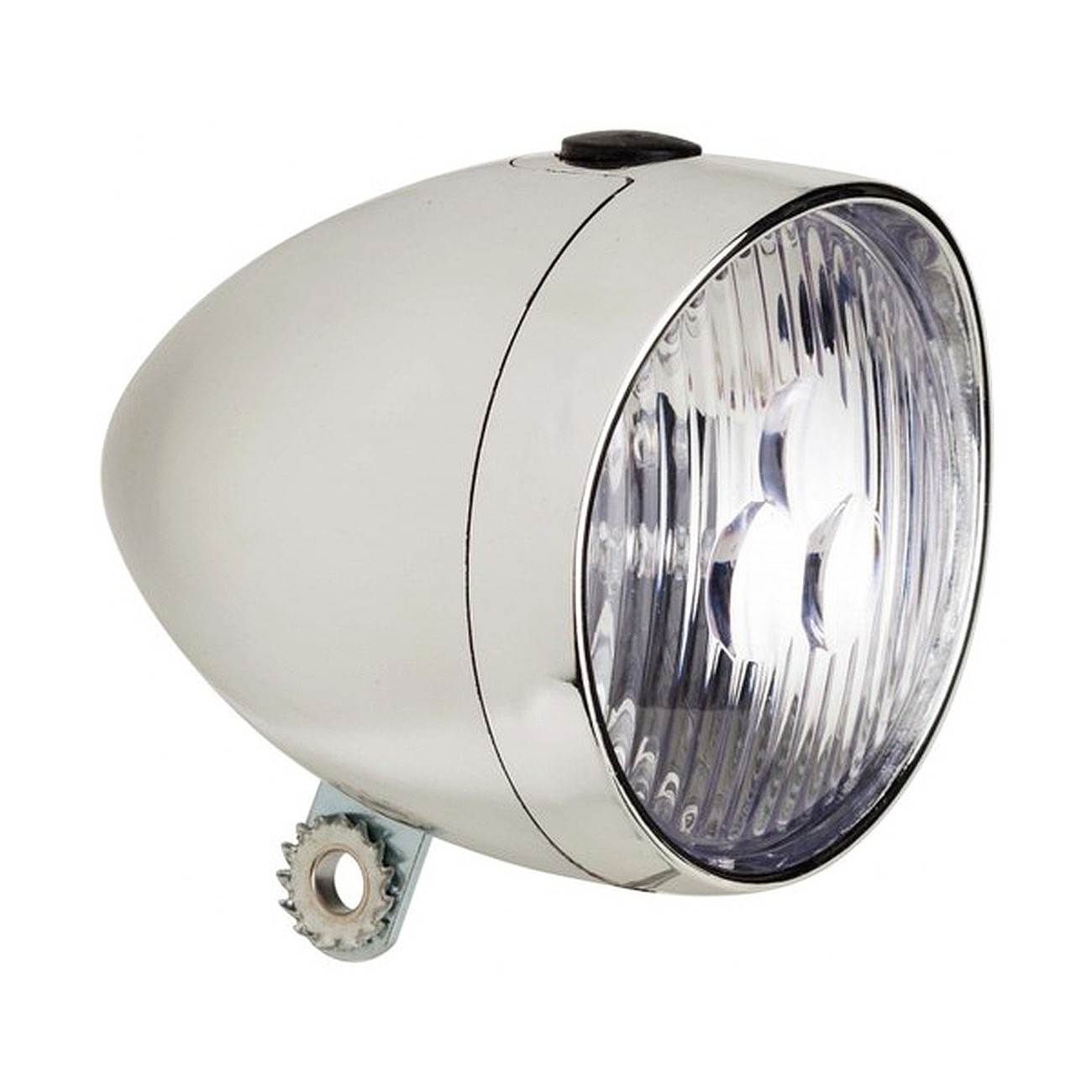 8053329962841 - Chrom Fahrrad Scheinwerfer 60mm 3 LED 2 Funktionen